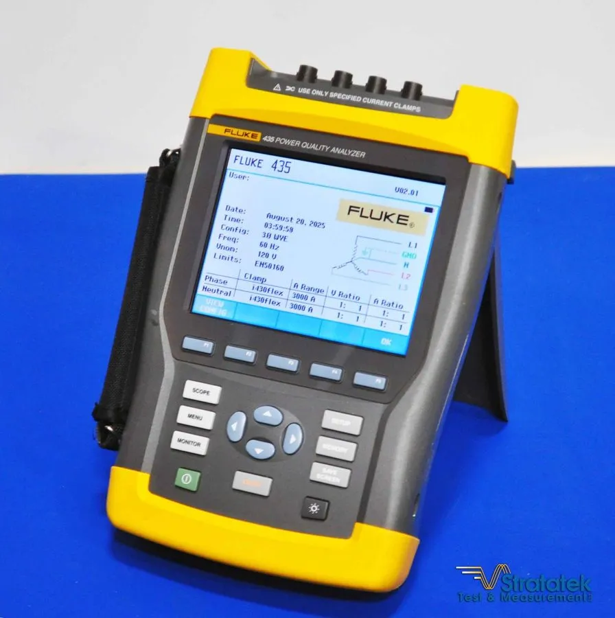 Анализатор Fluke 435 Power Quality Analyzer 3-Ph PQA iFlex 3000A Current Probes 