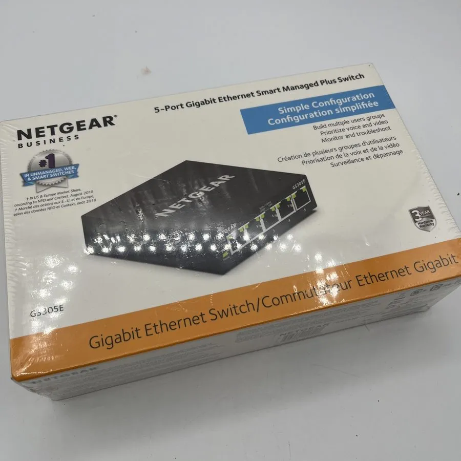 Коммутатор Netgear GS305E Smart Managed Plus 5-Port Gigabit Ethernet Switch