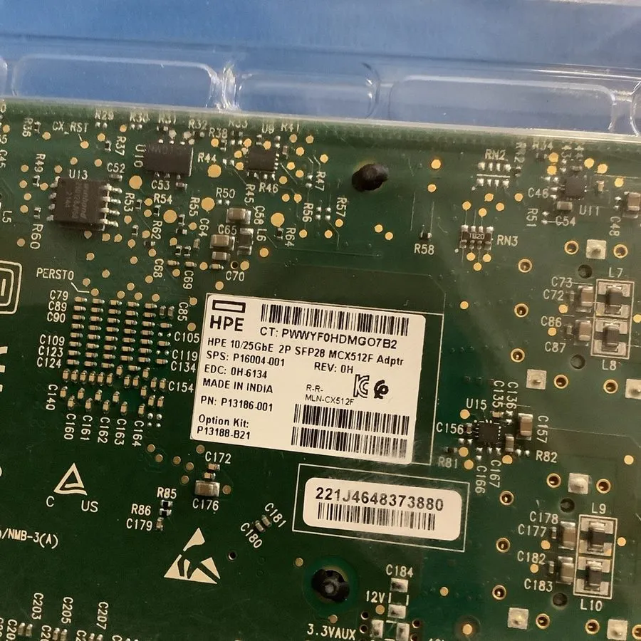 Трансивер HPE Mellanox MCX512F 10/25GbE SFP28 2-Port PCIe Adapter P13186-001