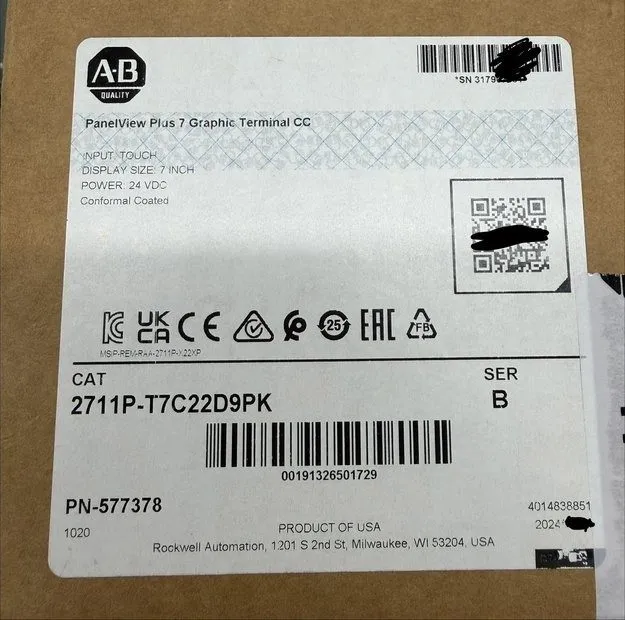 Панель оператора Allen-Bradley 2711P-T7C22D9PK SER B PanelView Plus 7 Graphic Te — фото лота 1