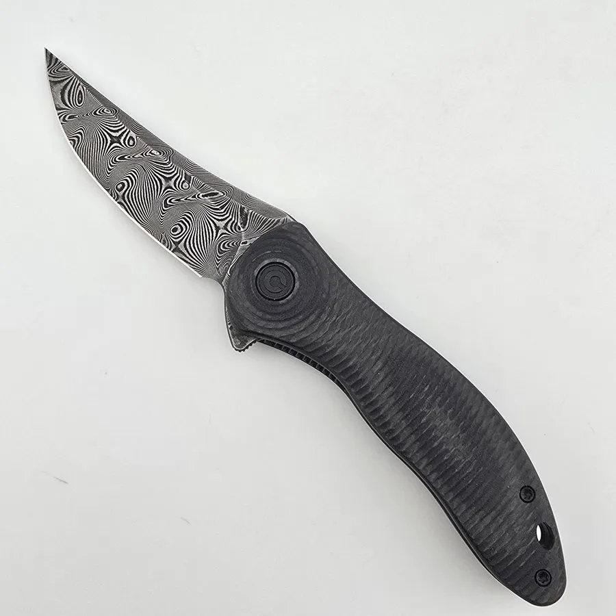 Сервер Civivi Knives Synergy3 Liner Lock C20075A-DS1 Damascus Steel Twill Carbon — фото лота 2