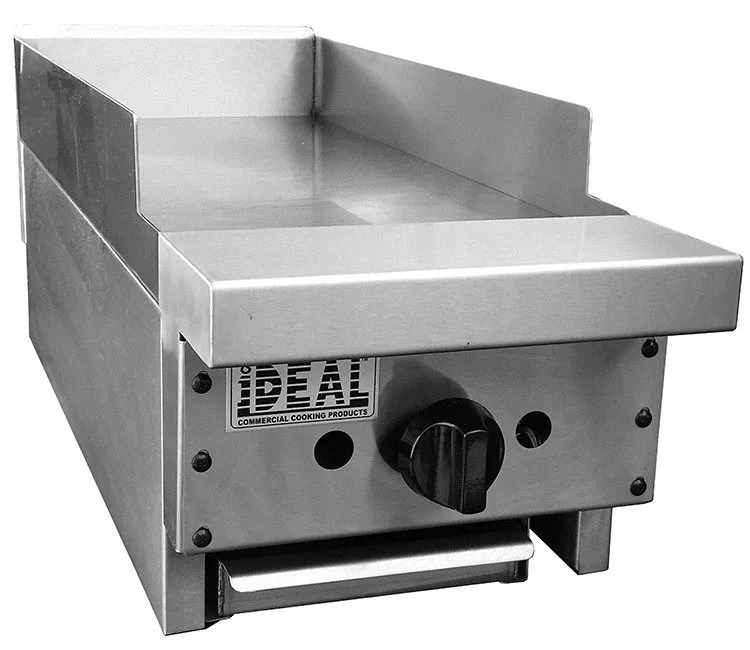Гриль Ideal IDGR-12 12" Commercial Gas Griddle Flat Top 1 Burner 30000 BTU NSF E — фото лота 1