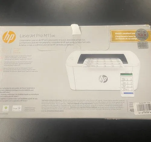 Лазерный принтер HP LaserJet Pro M15w Wireless Monochrome Laser Printer (W2G51A) — фото лота 1