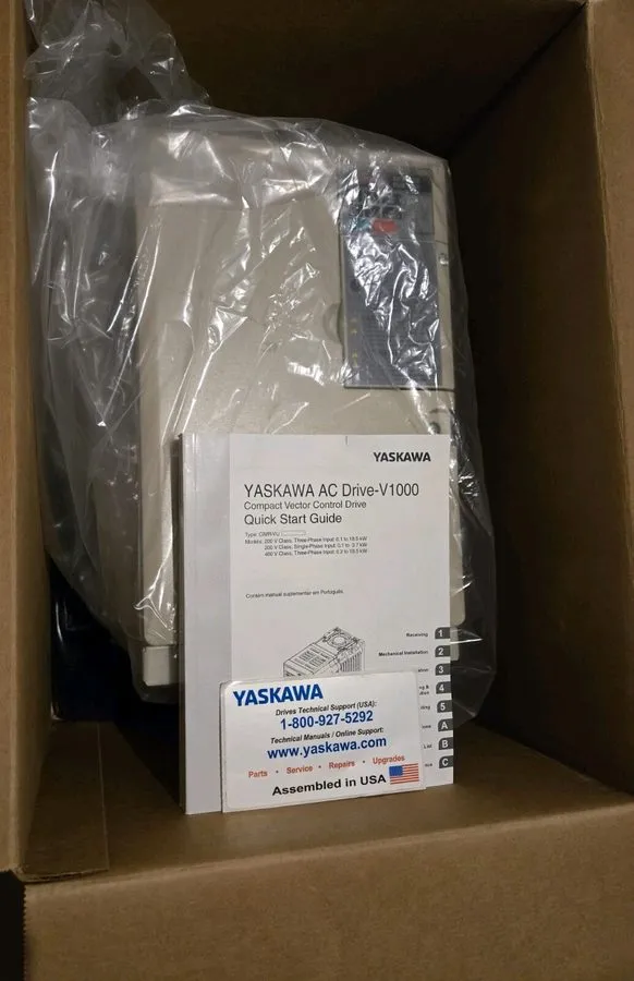 Частотный преобразователь Yaskawa V1000 CIMR-VU4A0038FAA 380-480V AC VFD Drive #