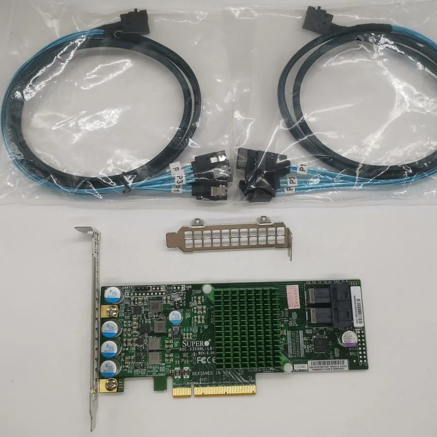 Кабель 9300-8i SAS9300-8I 12Gbps SAS SATA HBA IT mode ZFS FreeNAS unRAID+2*SFF-8