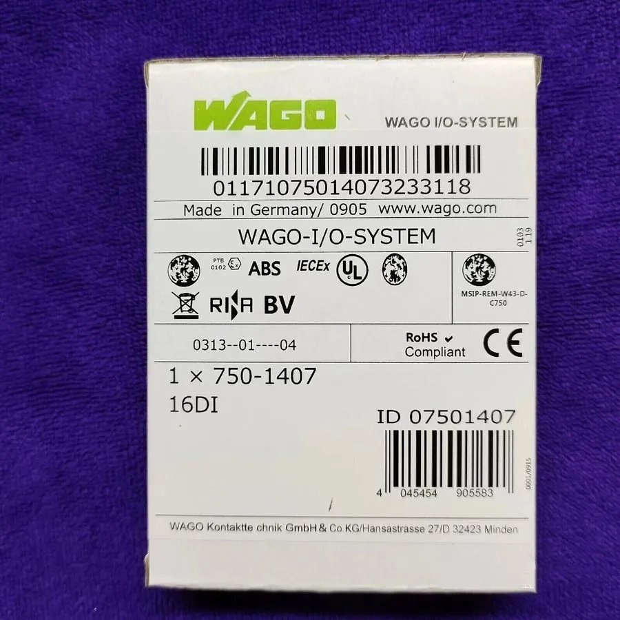 Модуль ввода-вывода Lot WAGO 750-1407 Digital Input Module 24V DC
