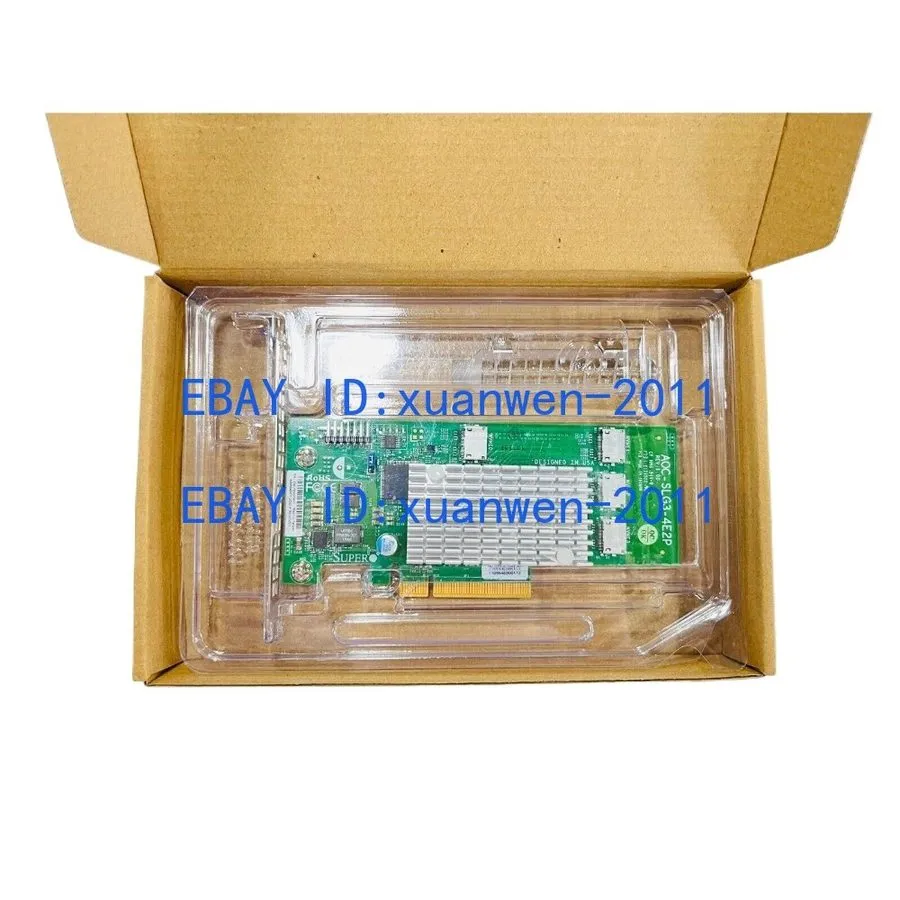 Кабель Supermicro AOC-SLG3-4E2P PCIe Add-On Card 6.4GB/s Quad-Port Gen-3 NVMe HB