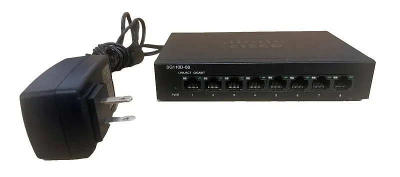 Коммутатор Cisco 8-Port Gigbit Desktop Switch With Power Cord SG110d-08