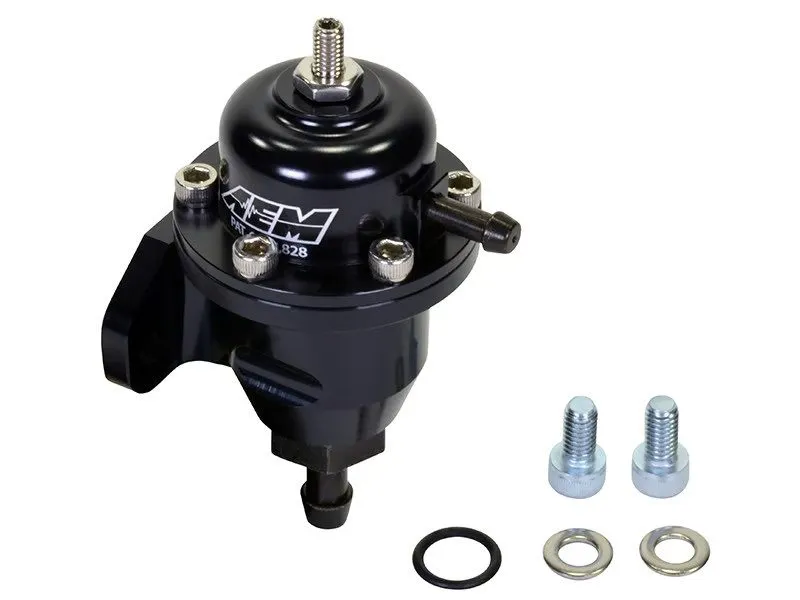 Трубопроводная арматура AEM 25-301BK Adjustable Fuel Pressure Regulator Black