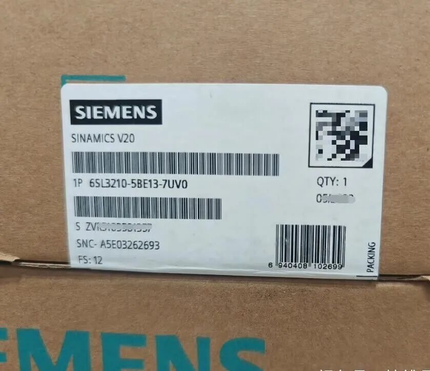 Частотный преобразователь SIEMENS SINAMICS 6SL3210-5BE13-7UV0 0.37KW 400VAC V20 