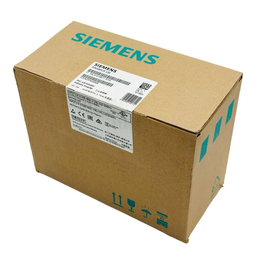 Частотный преобразователь Siemens SINAMICS V20 6SL3210-5BE17-5UV0 3AC 400V 0.75k — фото лота 1
