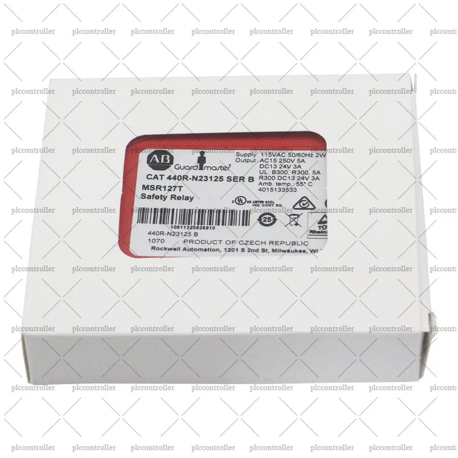 Реле безопасности Allen Bradley 440R-N23125 MSR127T Guard Master Safety Relay