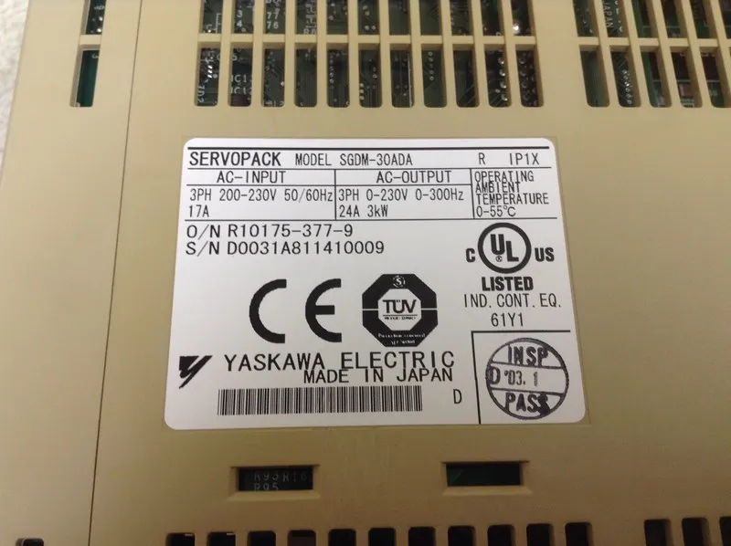 Сервопривод YASKAWA SGDM-30ADA Servopack Servo Drive 3 KW