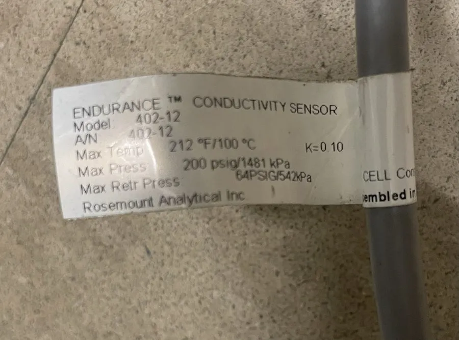 Термопара Rosemount Analytical 402-12 Endurance Conductivity Sensor RTD PT1000