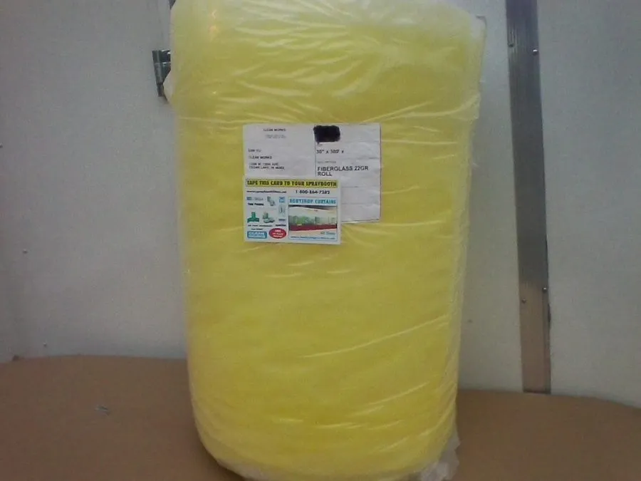 Окрасочная камера Spray Booth Paint Arrestor Exhaust Floor Filter Roll 28"x300'  — фото лота 4