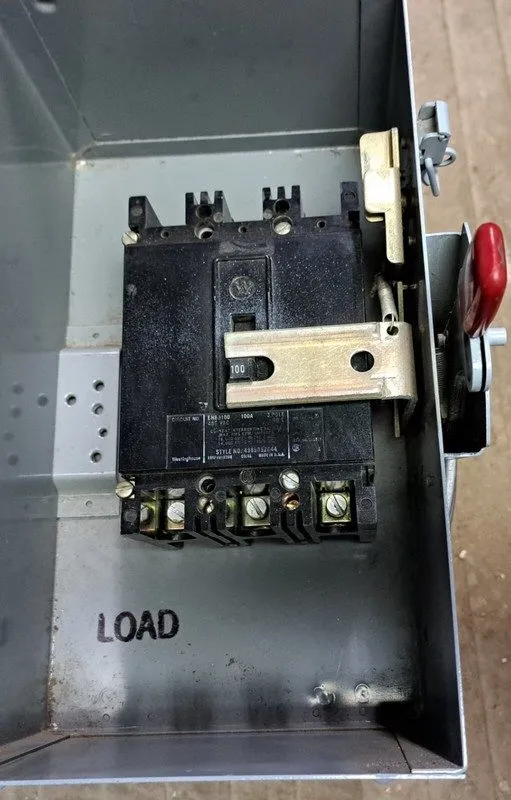 Автоматический выключатель Westinghouse EHB3100 Circuit Breaker 100A 3P 480V 3PH