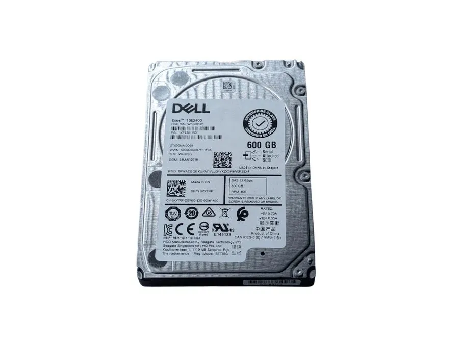 Сервер Dell 0XXTRP ST600MM0069 600GB 10K 12Gbps SAS 2.5 Inch Server Hard Drive
