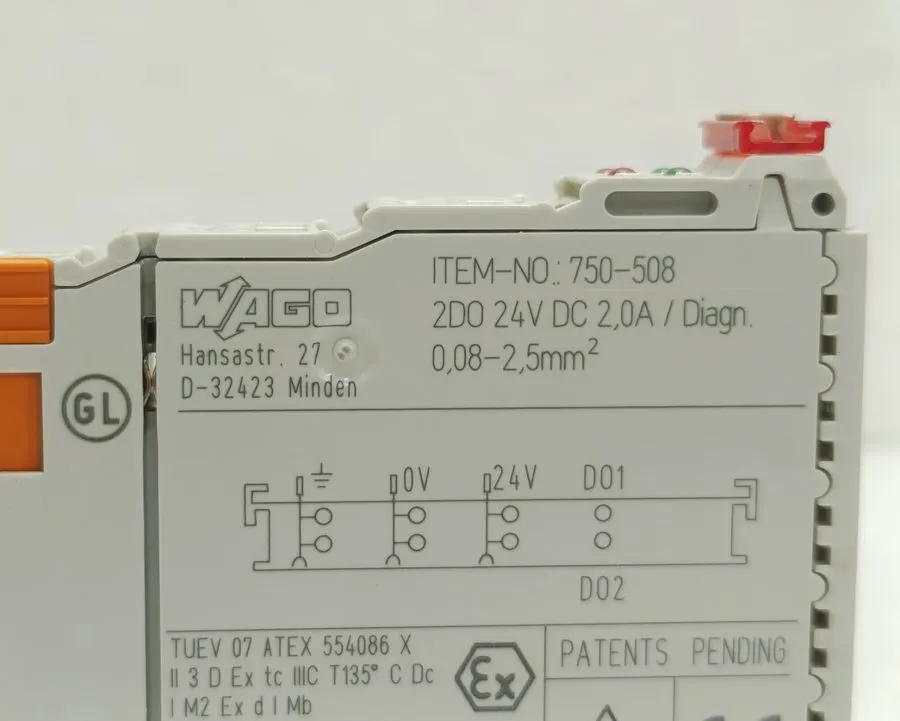 Модуль ввода-вывода Wago 750-508 Digital Output Module 24VDC 2.0A