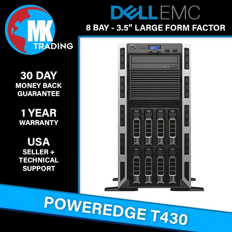 Сервер Dell PowerEdge T430 8B LFF 5U Server -V2- Choose CPUs/RAM/Drives Wholesal