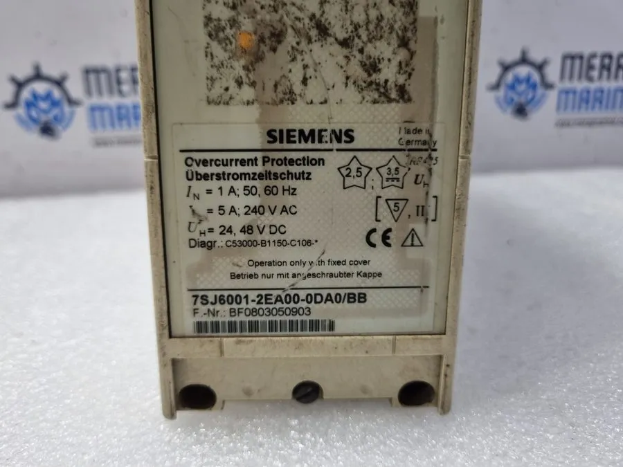 Реле защиты Siemens 7SJ6001-2EA00-0DA0/BB Overcurrent Protection Relay