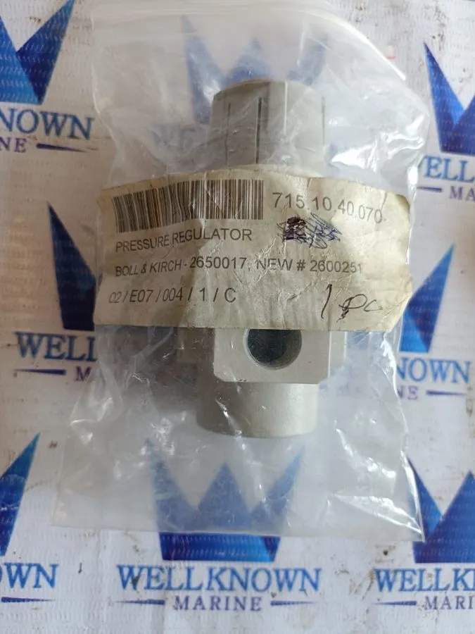 Трубопроводная арматура Boll & Kirch PRESSURE REGULATOR 2650017