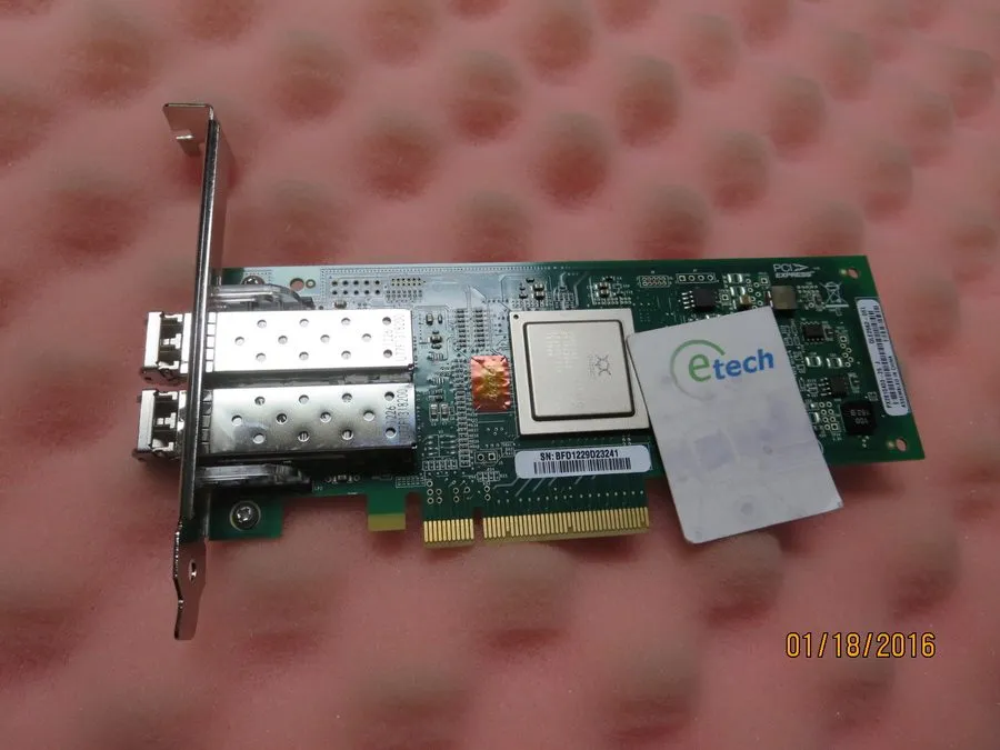 Контроллер QLogic QLE2562 2-Port 8Gb PCIe Fiber Channel FC HBA W/5 sfp's