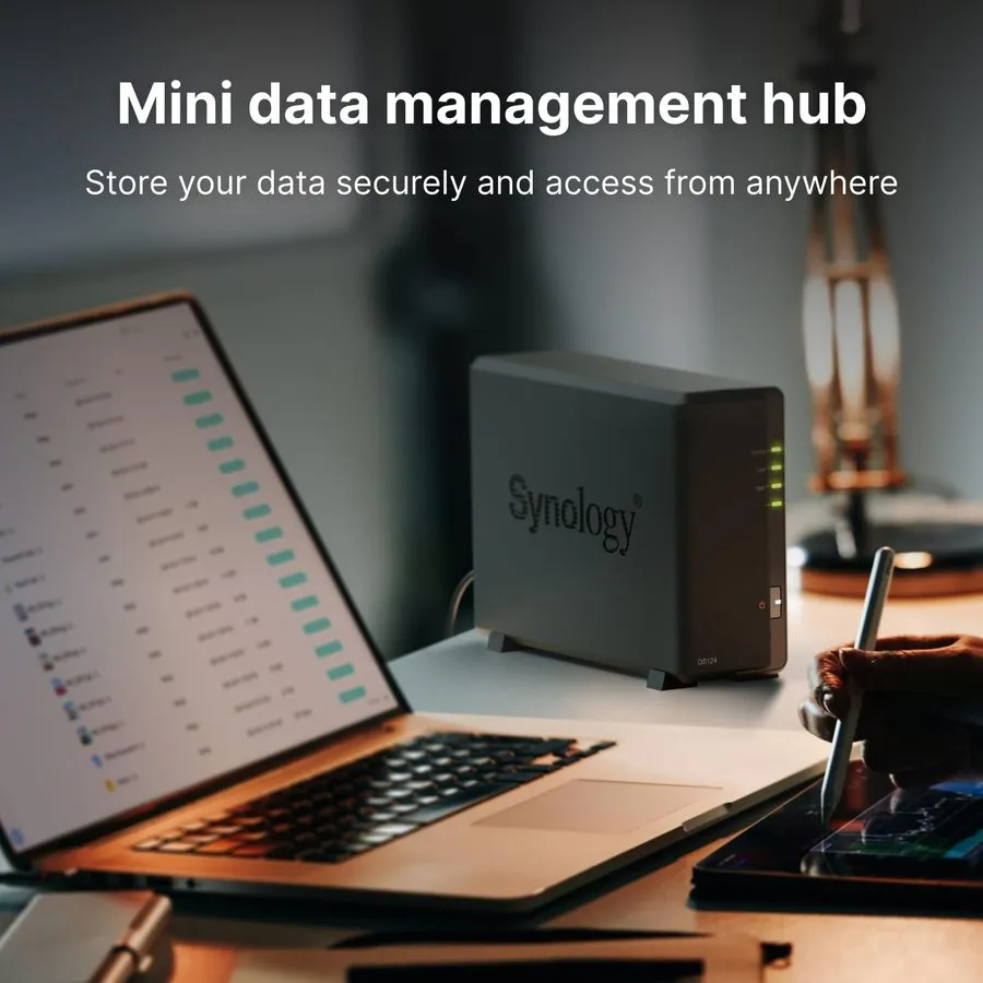 Сетевое хранилище Synology 1-bay DiskStation DS124 (Diskless)