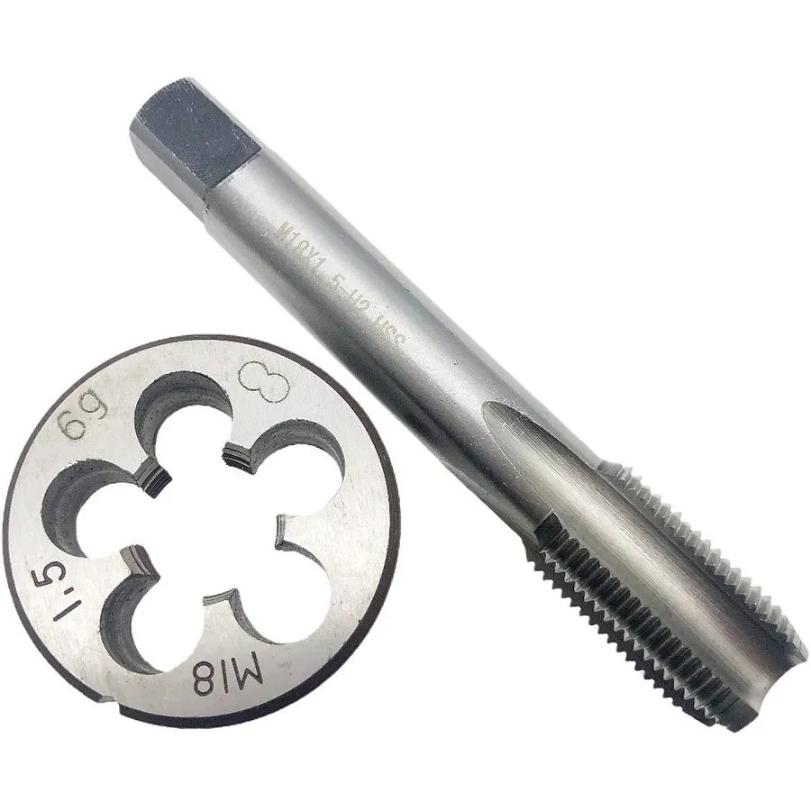 Режущий инструмент M18x1.5 Tap & Die Set Right Hand RH M18 x 1.5 Metric Thread T
