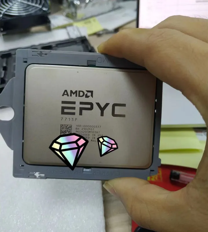 Процессор AMD EPYC 7713P CPU 64 Cores 128 Threads Up to 3.675GHz 225W SP3 Proces