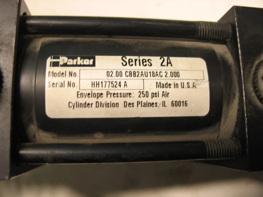 Пневмоцилиндр PARKER 02.00 CBB2AU18AC 2.00 PNEUMATIC CYLINDER 2 x 2" STROKE 250P