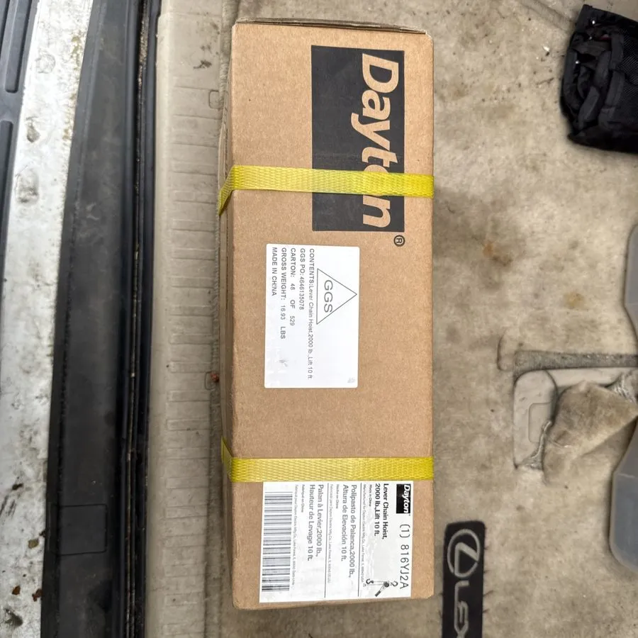 Таль Dayton 816Yj2 Lever Chain Hoist, 2000 Lb., Lift 10 Ft