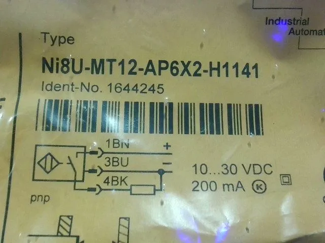 Датчик приближения Turck NI8U-MT12-AP6X2-H1141 Proximity Inductive Sensor -Facto — фото лота 2
