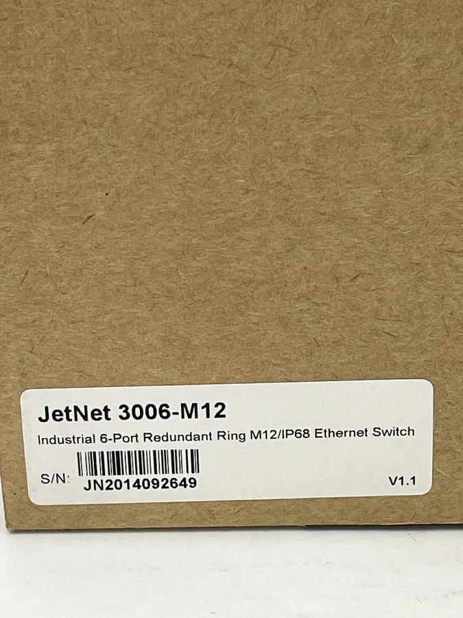 Коммутатор KORENIX JETNET 3006-M12 INDUSTRIAL 6-PORT REDUNDANT M12/IP68 ETHERNET — фото лота 2
