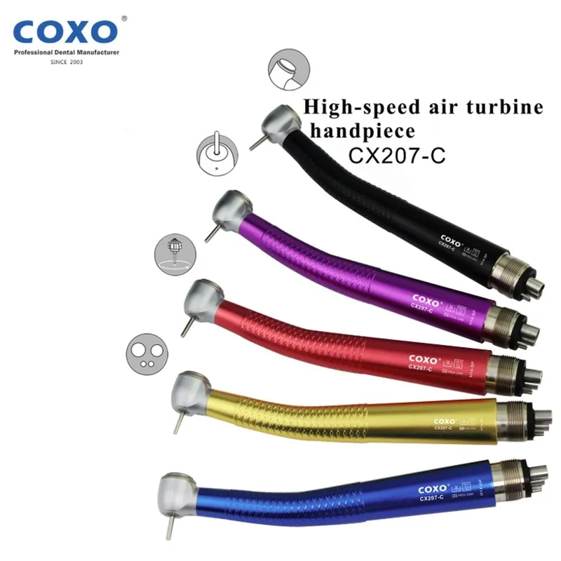 Стоматологический наконечник US COXO Dental High Speed Air Turbine Handpiece M4  — фото лота 2