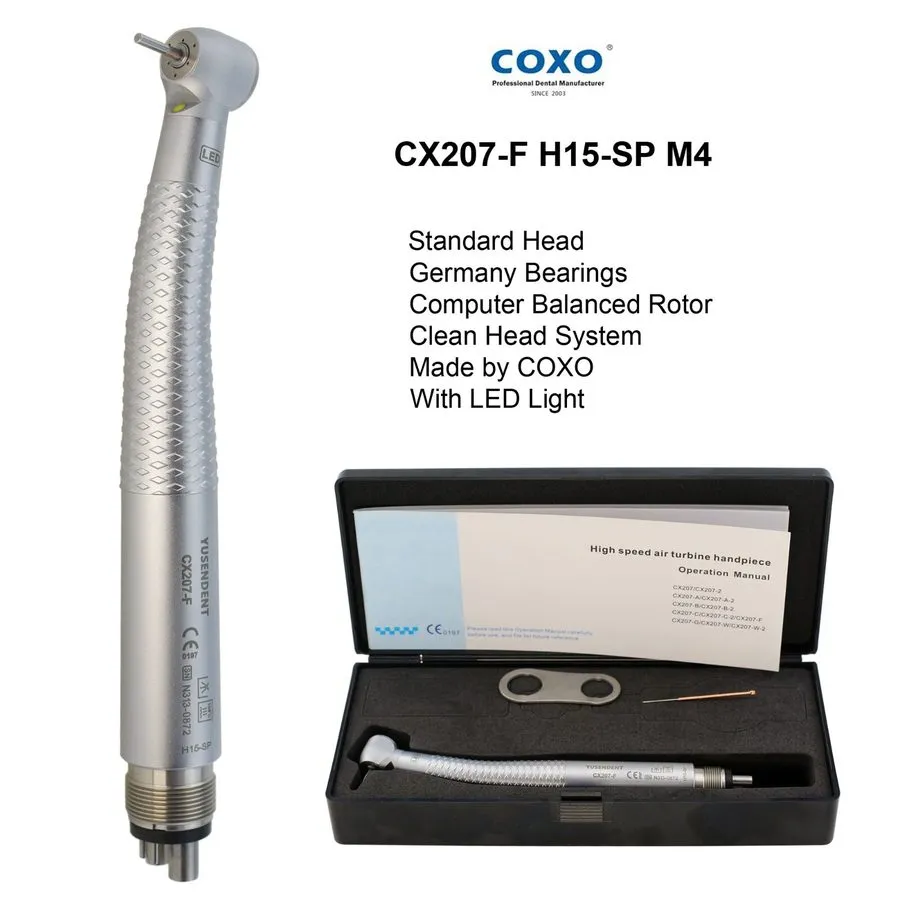 Стоматологический наконечник COXO Dental LED Handpiece Self-power High Speed Tur