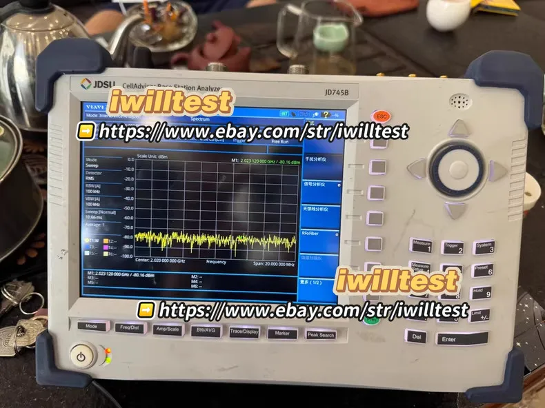 Анализатор JDSU JD745A spectrum analyzer antenna feeder tester functions normall