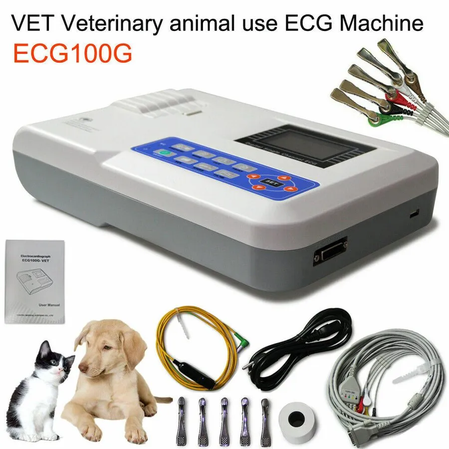 Электрокардиограф CONTEC ECG100G-VET Veterinary ECG EKG Machine 1 Channel Electr