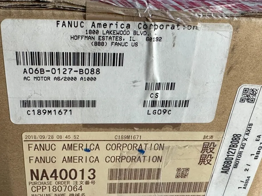 Серводвигатель FANUC / A06B-0127-B088 / AC SERVO MOTOR, 1kW
