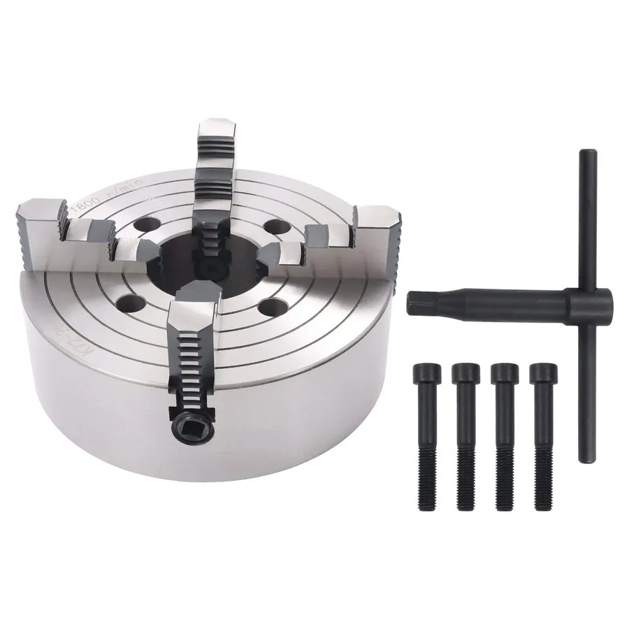 Режущий инструмент LABLT 10" K72-250 4-Jaw Lathe Chuck 0.6-9.84in Clamping Range — фото лота 2