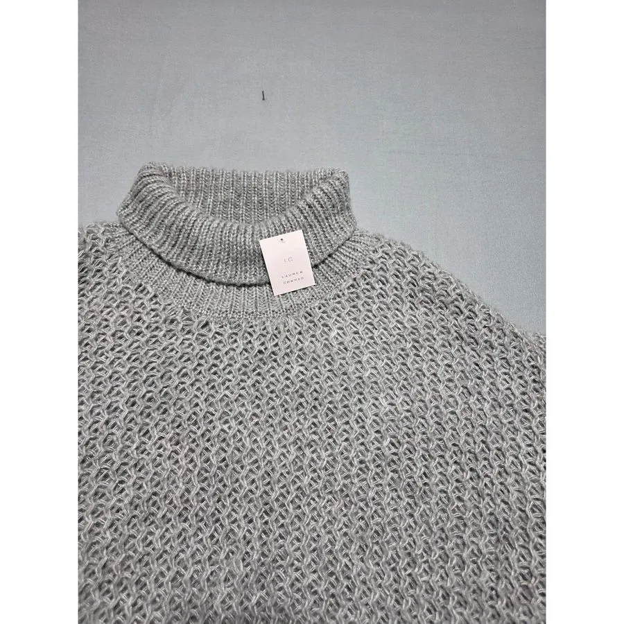 Контроллер Wi-Fi Lauren Conrad Grey Knit Turtleneck Poncho WLC74LP05 OS Grey Cap — фото лота 1