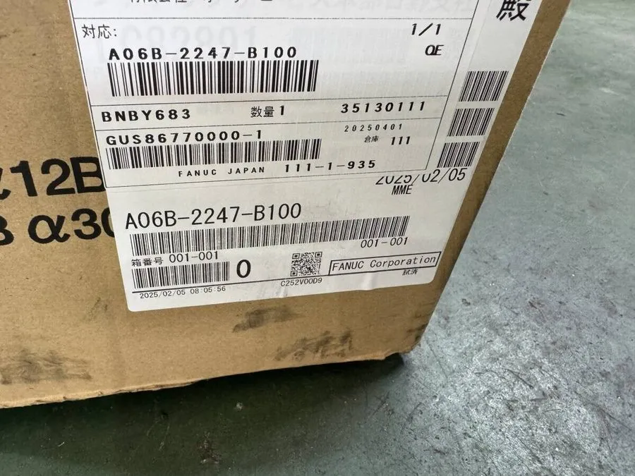 Серводвигатель A06B-2247-B100 Fanuc AC SERVO MOTOR αiF 22/3000-BA06B-2247-B100Ex