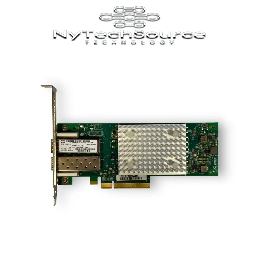 Контроллер HPE QLE2692-HP SN1100Q 16GB Dual 2-Port FC HBA 853011-001 w/ SFP Tran