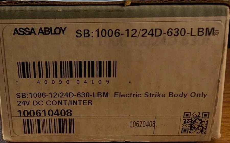 Оборудование видеонаблюдения Assa Abloy 1006-12/24D-630-LBM Electric Strike Body