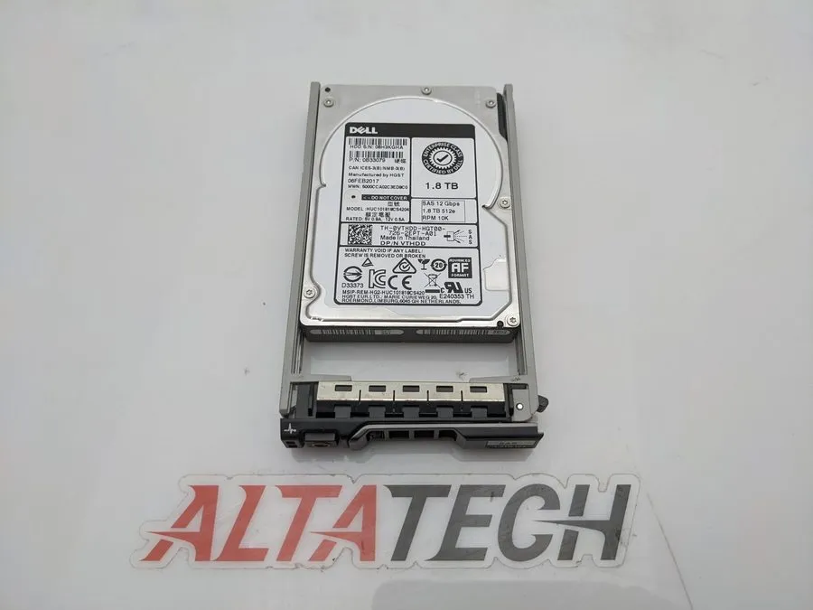Жёсткий диск NewVTHDD DELL 1.8TB SAS 2.5" 12Gbps 10K RPM HDD HUC101818CS4204 0VT