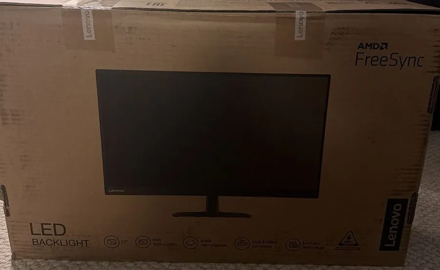 Монитор Lenovo ThinkVision C27-30 27 inch Widescreen LCD Monitor LED AMD FreeSyn — фото лота 2