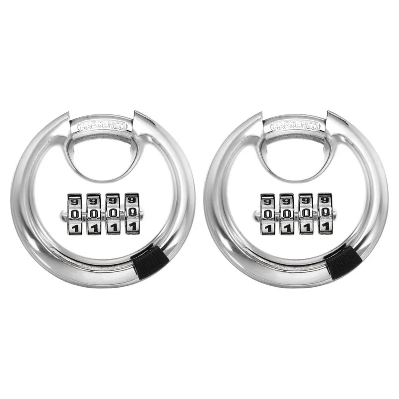 Такелажная скоба Combination Disc Padlock, (3/8" Shackle, Silver) 4-Digit Code L