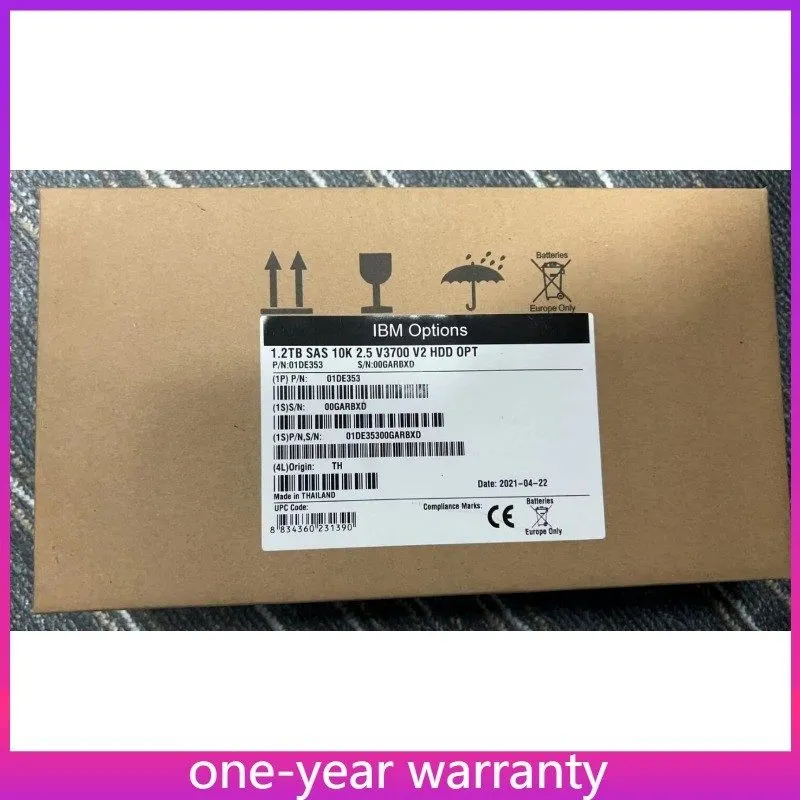Жёсткий диск 01DE353 01EJ587 01EJ721 IBM V3700 V2 1.2TB 10K 12G 2.5" SAS HARD DR — фото лота 1