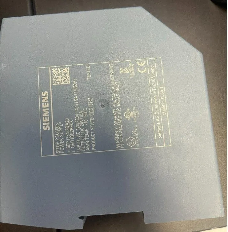 Блок питания Siemens 6EP13332BA20 SITOP PSU100S Power Supply 24VDC 5A
