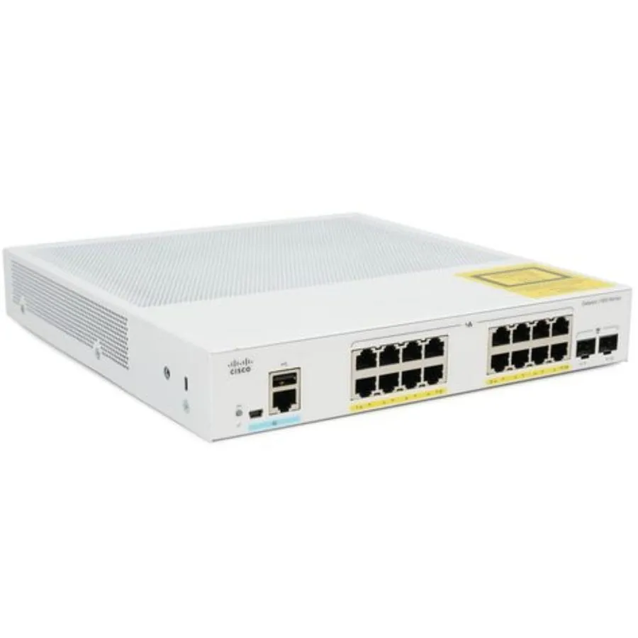 Коммутатор Cisco Catalyst C1000-16FP-2G-L 16-Port Gigabit PoE+ Switch 240W 2 SFP — фото лота 2