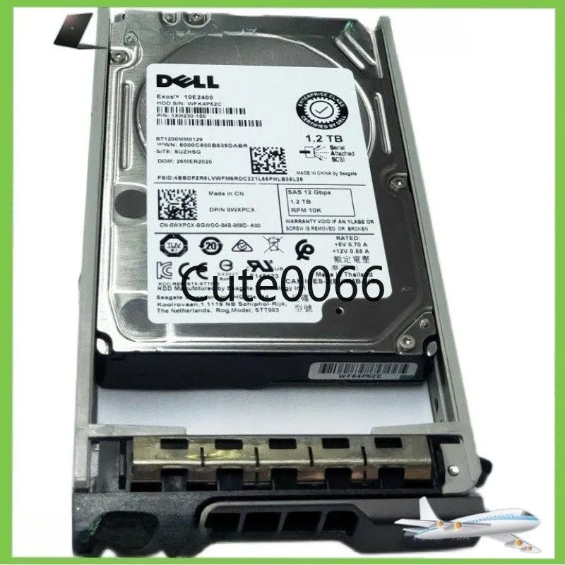 Сервер 0WXPCX Dell POWEREDGE WXPCX 1.2TB 10K RPM 12Gb/s 2.5" SAS SERVER HDD Hard